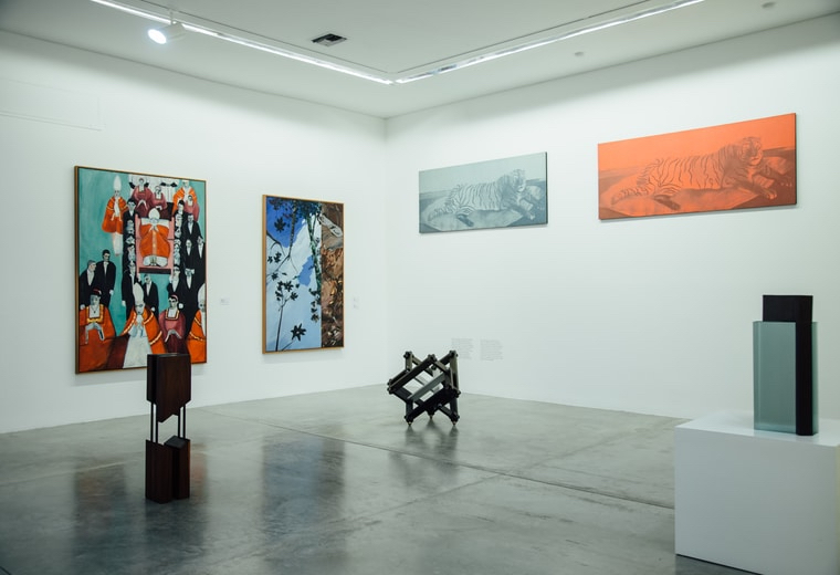 Obras de la colección El arte en Antioquia y la década de los setenta. Una interpretación