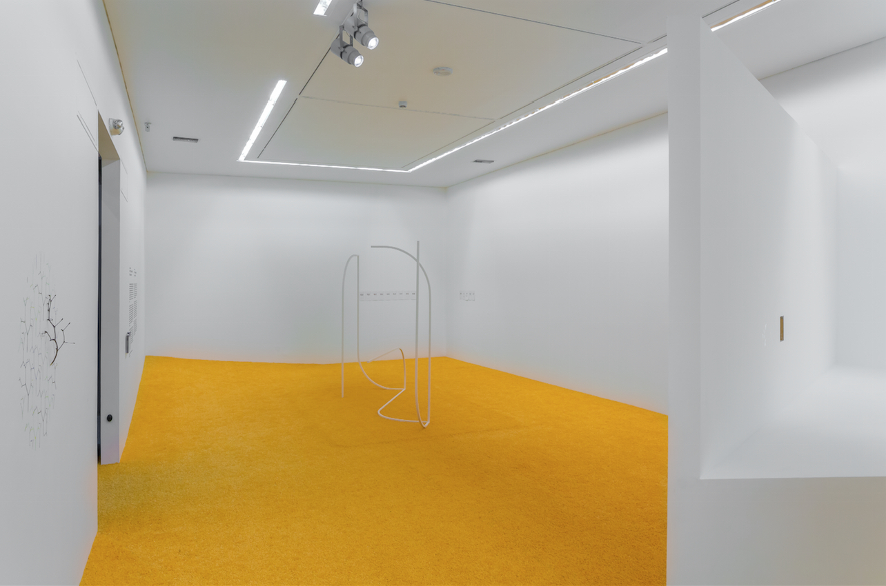 Exposición sala del mammExposiciones panel Paisaje de posibilidades Daniel Steegmann Mangrané