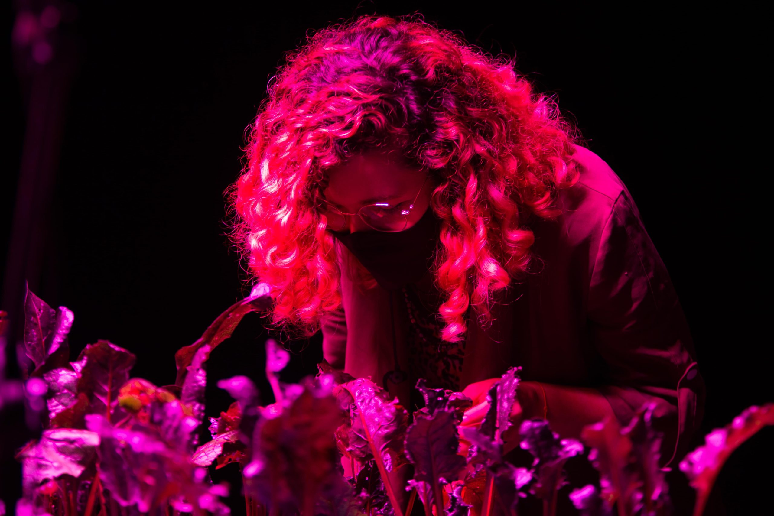 Exposiciones MAMM: visitante observa de cerca la obra un último día perfecto de David Vélez