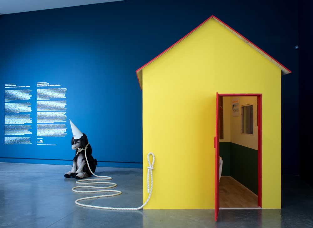 Exposición casa amarilla Territorio común colección del mamm