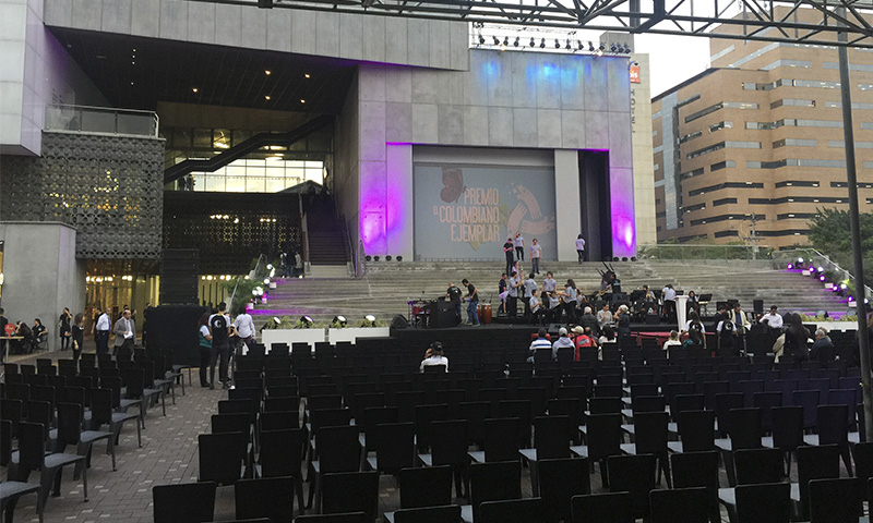Foto de eventos realizados en la plazoleta del MAMM