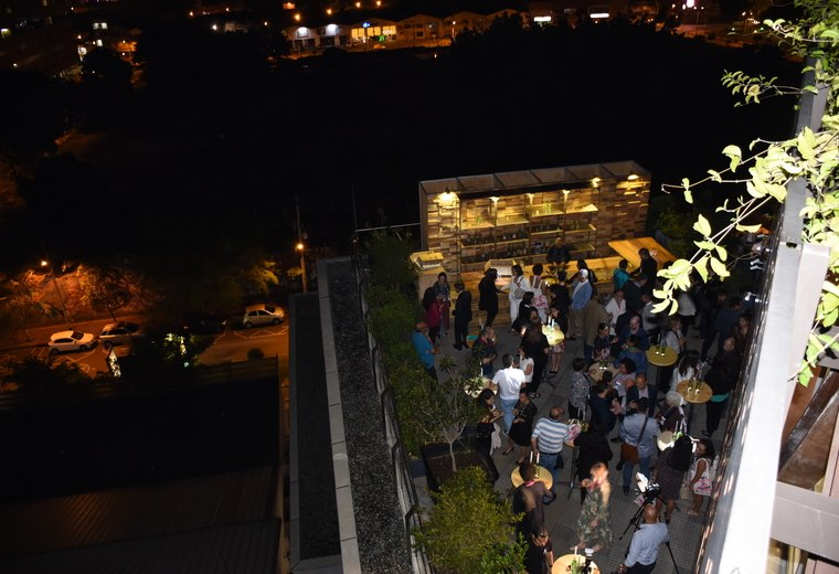 Foto aérea del salón de eventos del MAMM