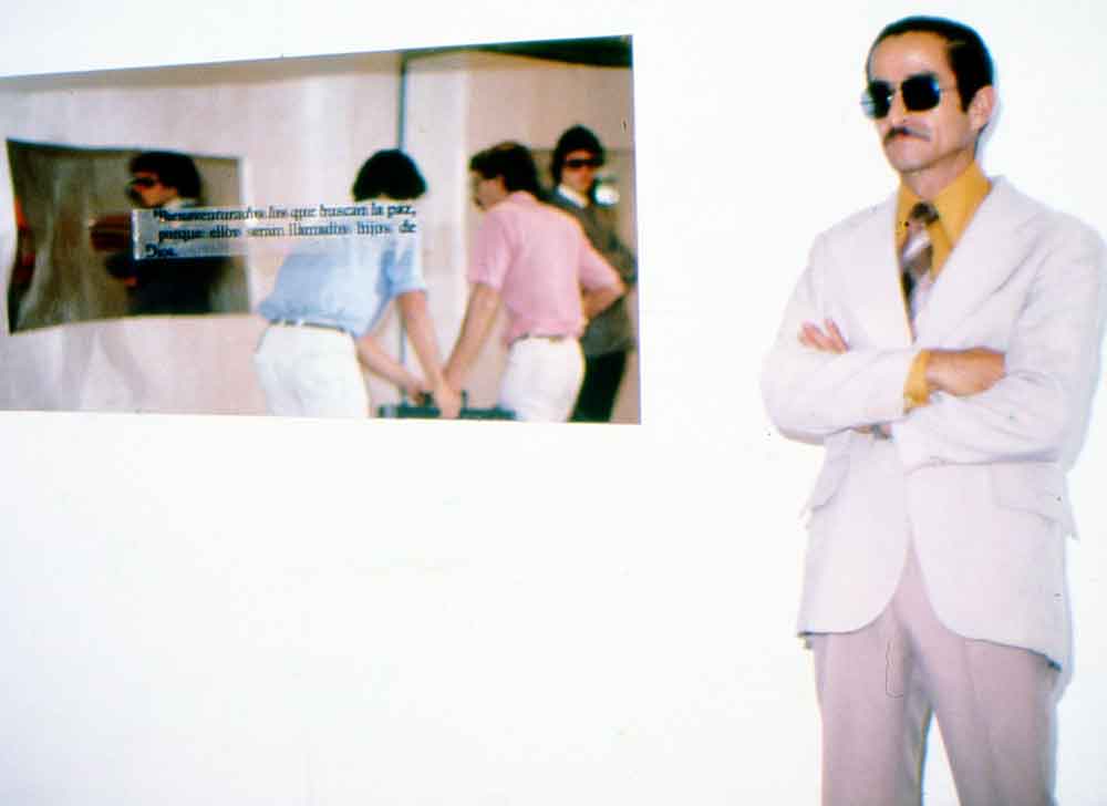 Instalación performance "El sermón de la montaña"