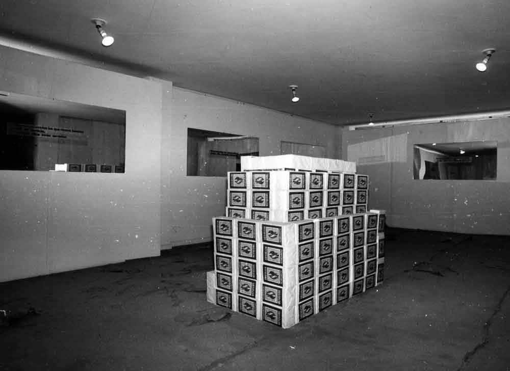 Instalación performance "El sermón de la montaña"