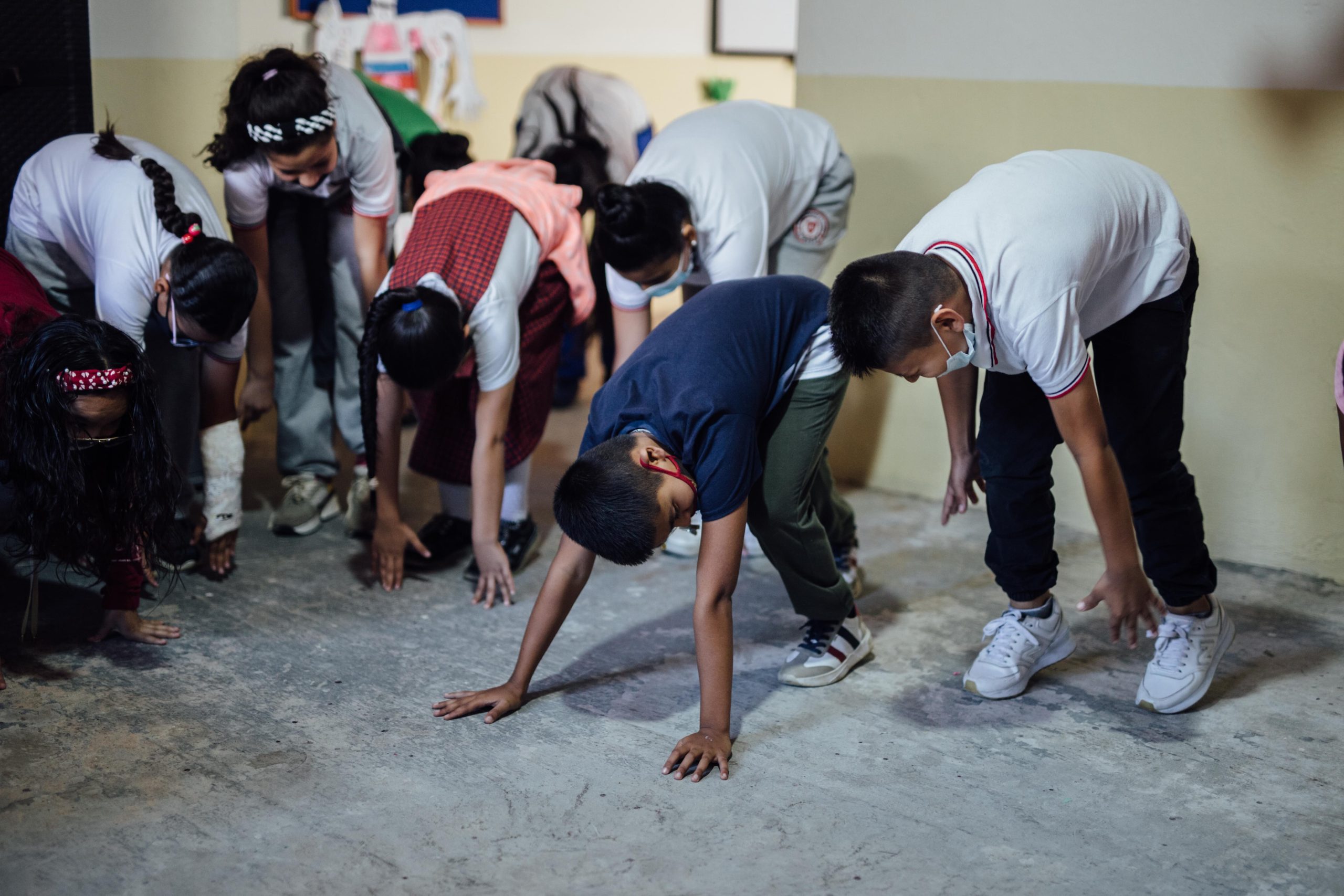 Niños jugando en actividad