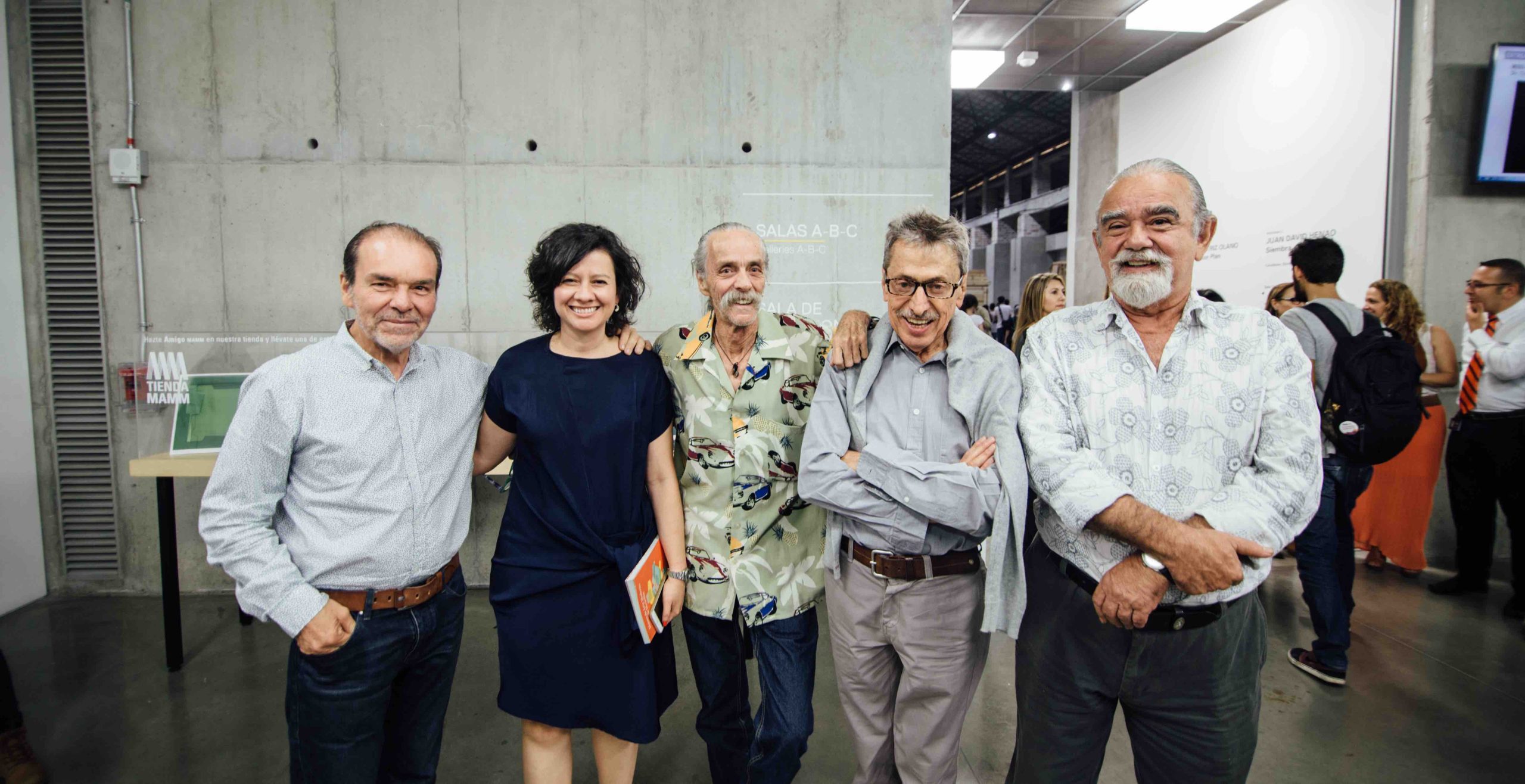 Artistas fundadores del MAMM, Maria Mercedes Gonzáles, directora actual y Roberto Sierra