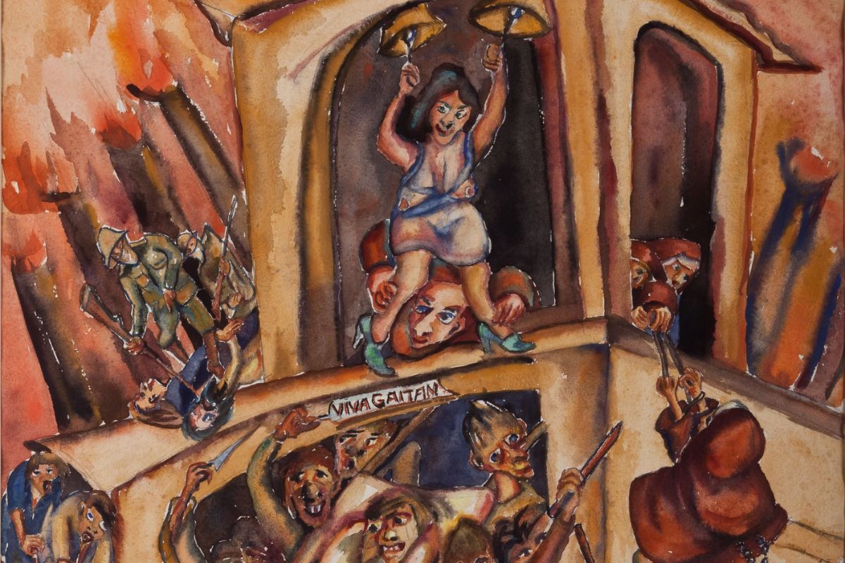 Obra Masacre del 9 de abril de Débora Arango