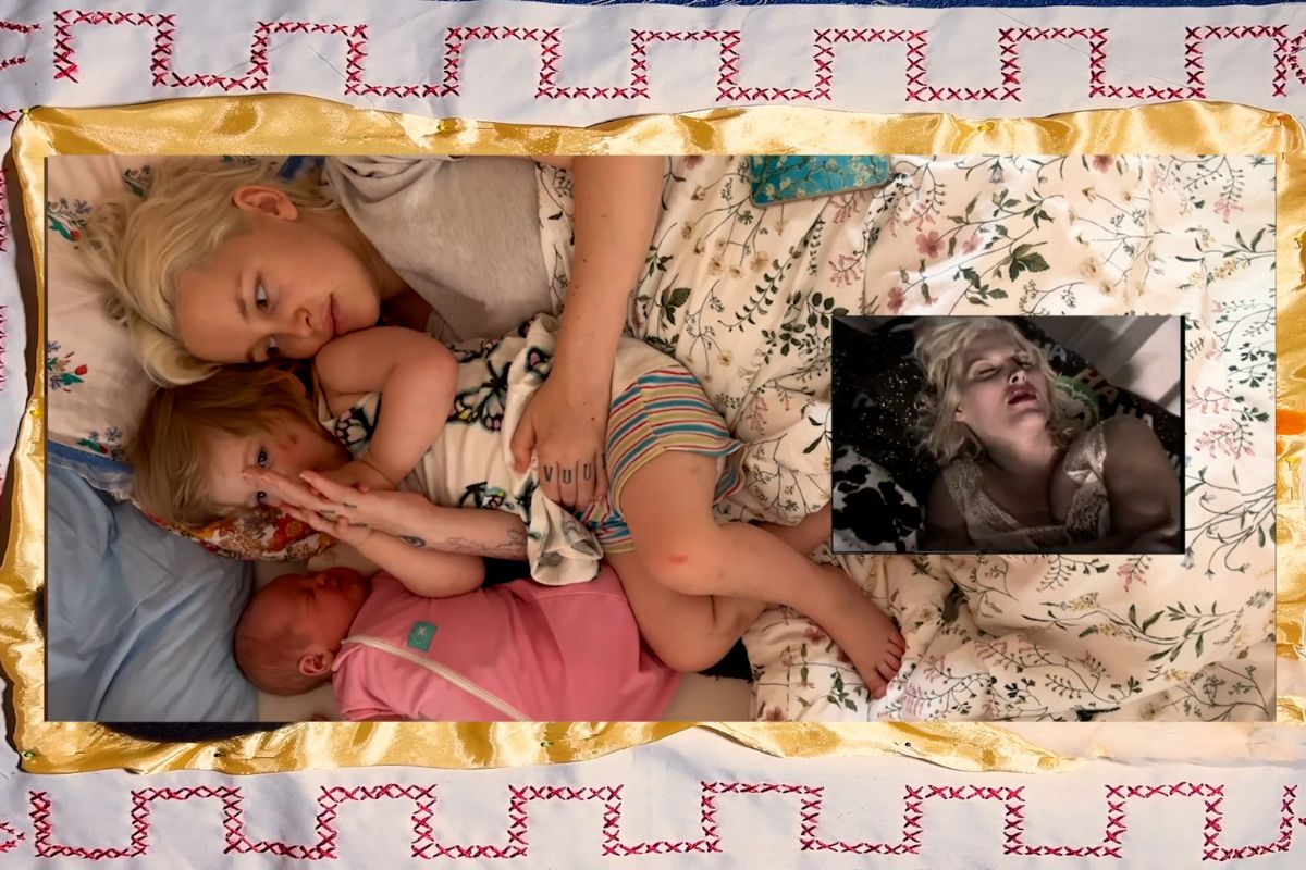 Fotograma de la proyección El rojo me recuerda