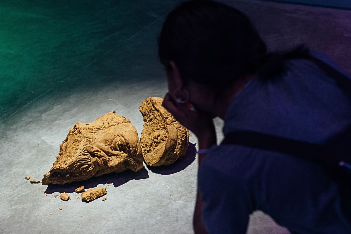 Fotografía en exposición invocando los fantasmas de la modernidad