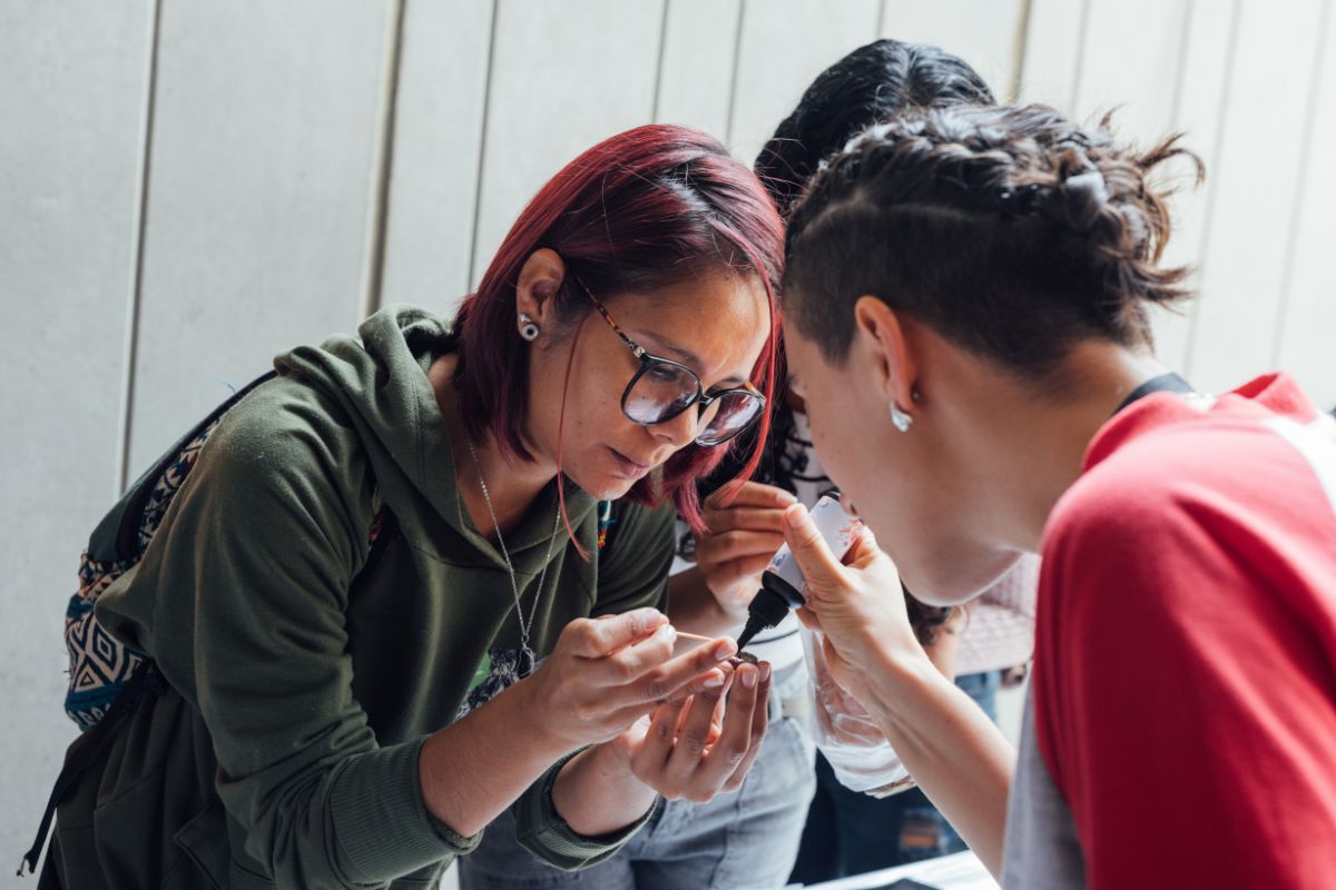 Fotografía de Taller con mediadoras