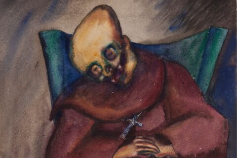 Fotografía de la obra Monje de Débora Arango