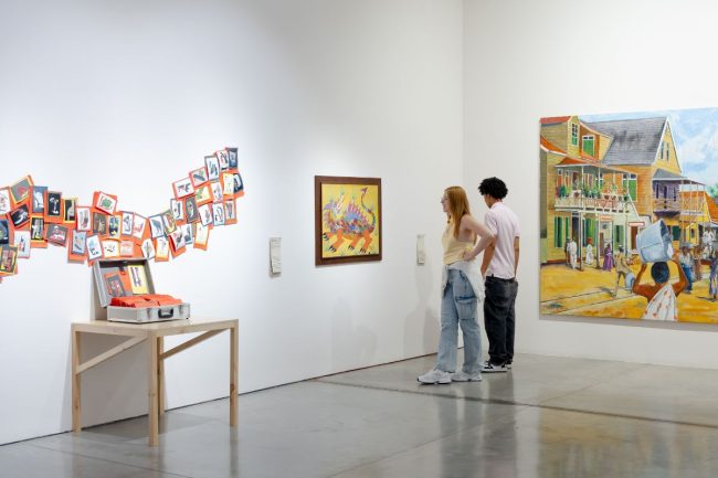 Fotografía de visitantes en sala de Bubuia