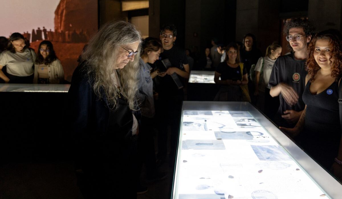 Fotografía de Patti Smith en la exposición Correspondences