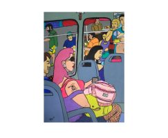 Obra de Jorge Alonso Zapata 'En el bus'
