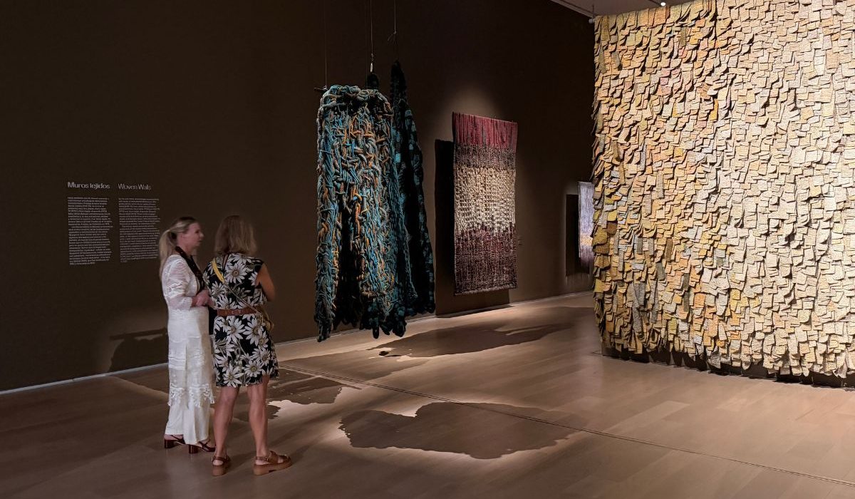 Fotografía de la obra de Olga Amaral en el MALBA