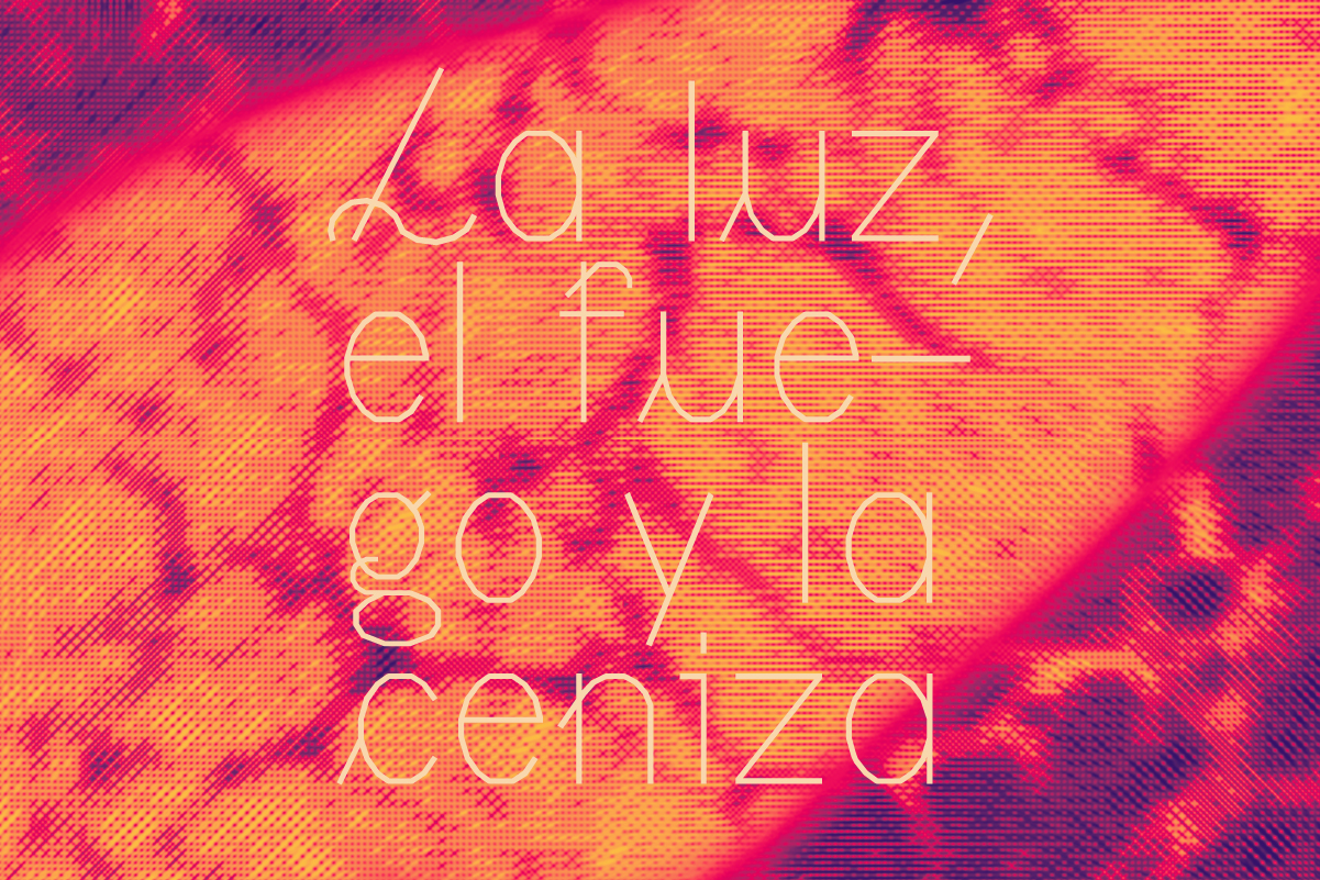 Postal de la exposición La luz, el fuego y la ceniza