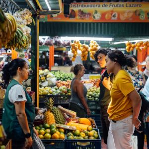 Fotografía de recorrido por la Plaza Minorista