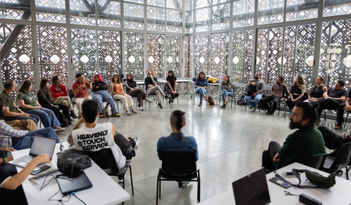 Fotografía de taller en el Museo de Arte Moderno de Medellín