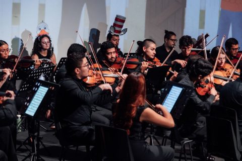 Fotografía de concierto de la Orquesta Departamental de Antioquia
