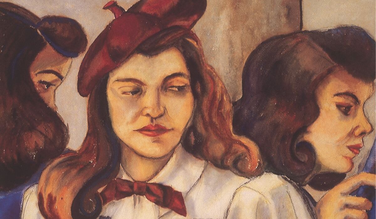 Fragmento de la obra "La colegiala" de la maestra Débora Arango